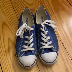 Blue converse size 7